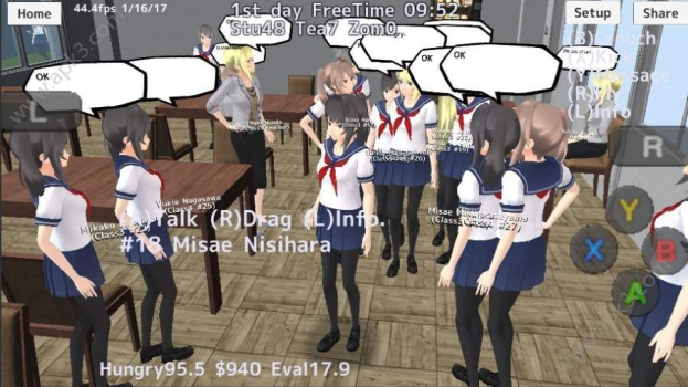 校园女生模拟器中文汉化版下载(SchoolGirls Simulator) v1.0 screenshot 4