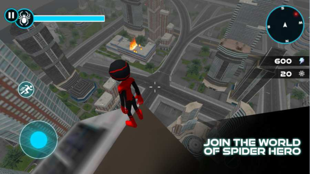 火柴人蜘蛛侠免费安卓版游戏下载（Spider Hero Stickman Rope Warrior） v3.9.4 screenshot 4