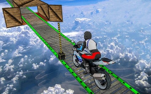 摩托车空中赛道3D游戏安卓中文版（Impossible Bike Stunt Game） v3 screenshot 2