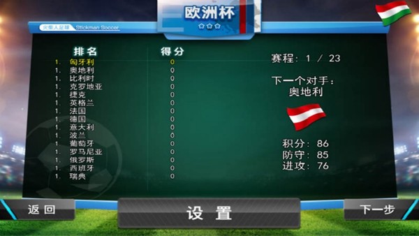 火柴人足球全明星游戏中文安卓版（Stickman Soccer All-Star） v1.0.0 screenshot 3