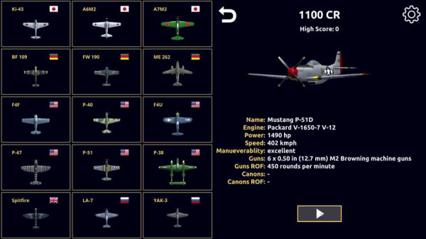 黑夜战机二战空斗游戏中文汉化版下载（Night Fighter）