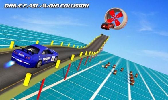 空中坡道汽车特技3D游戏手机版下载