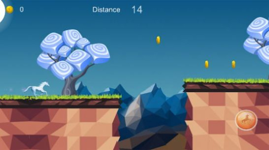 白马奔跑冒险游戏安卓版下载（Unicorn Runner） v14 screenshot 1