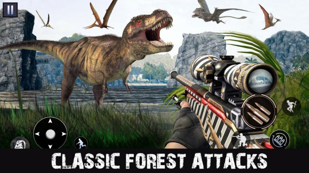 FPS猎杀恐龙射击游戏官方安卓版（Real Dino Hunter FPS Shooter） v1.0 screenshot 2