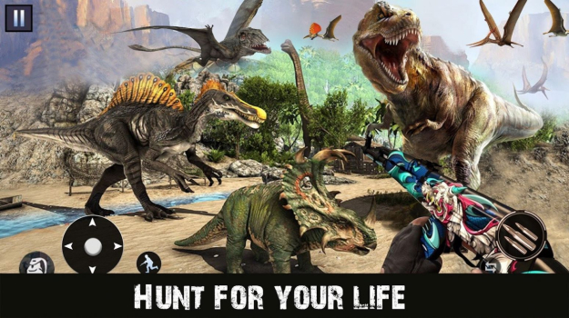 FPS猎杀恐龙射击游戏官方安卓版（Real Dino Hunter FPS Shooter） v1.0 screenshot 1