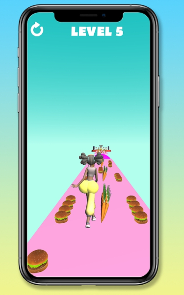 3D美食挑战赛游戏安卓版（Bum Booty Run）
