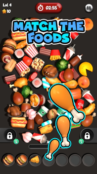 匹配美食3D游戏安卓版下载（Food Match 3D） v0.0.4 screenshot 2