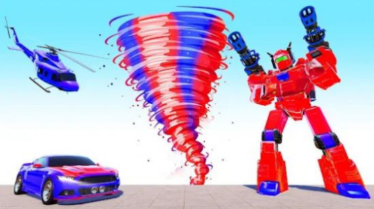 飓风机器人英雄游戏官方版（Hurricane Tornado Robot Transforming City Rescue） v1.0.13 screenshot 1