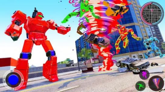 飓风机器人英雄游戏官方版（Hurricane Tornado Robot Transforming City Rescue） v1.0.13 screenshot 4