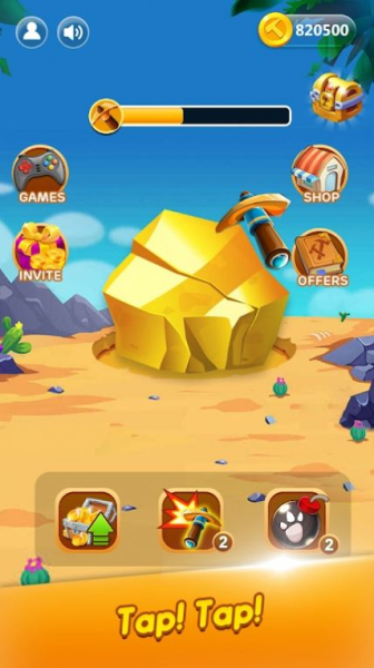 休闲淘金矿工游戏安卓手机版（Mining Gold Rush）