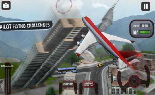 城市飞行驾驶员模拟器中文手机版（Flying Plane Flight Simulator 3D）