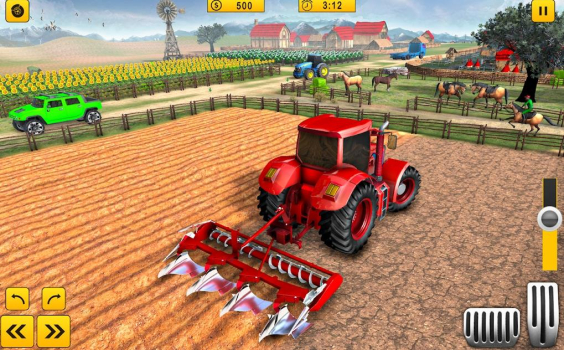 拖拉机收割模拟器游戏手机版（Farming Simulator Tractor Game） v1.0.0 screenshot 1