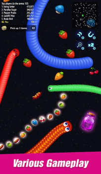 Worm io贪吃蛇游戏安卓版（Worm io Slither Zone） v1.0.2 screenshot 3