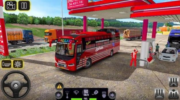 印度越野爬坡巴士3D中文版下载（Modern Offroad Uphill Bus Simulator） v1.2 screenshot 1