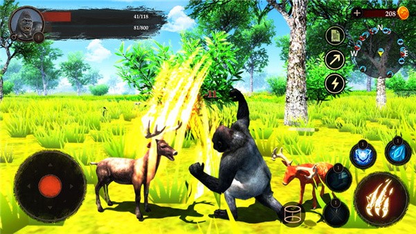 猩猩森林冒险游戏安卓最新版（The Gorilla） v1.0.7 screenshot 1