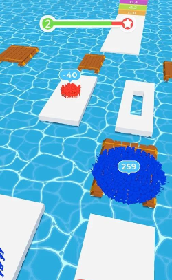 木筏横渡冲刺游戏安卓版（Crossy River Raft Rush）