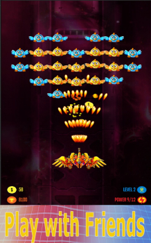 飞鸡射手入侵者攻击游戏（Chicken Shooter Invader Attack） v1.6 screenshot 2