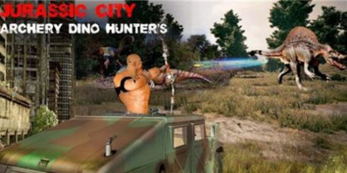 城市恐龙射箭狩猎游戏安卓版（City Dinosaur Archery Hunting） v1.4 screenshot 1