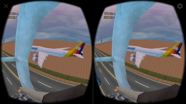 虚拟现实飞行模拟器游戏中文手机版（VR Flight Air Plane Racer） v1.0 screenshot 2