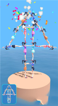 人类叠叠大挑战游戏安卓中文版（Pattern Stack 3D） v1.5 screenshot 1