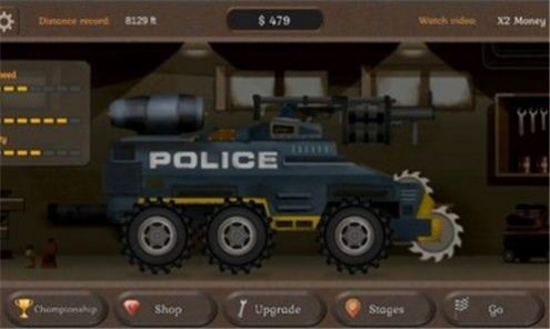 合金赛车僵尸撞击游戏汉化版（Zombie Metal Racing）