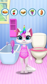 凯蒂猫独角兽洗澡游戏汉化版（Kitty Kate Unicorn Daily Caring） v1.0.5 screenshot 4