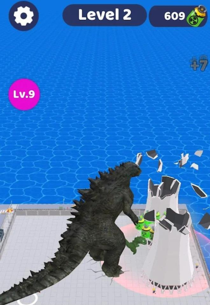 哥斯拉拆房子游戏安卓中文版下载（Kaiju Raid）