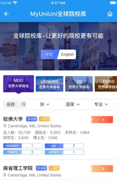 符号留学全球院校库app官方版 v1.2.2 screenshot 1