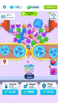 闲置彩虹球游戏官方版（Idle Rainbow Ball） v1.1.0 screenshot 1