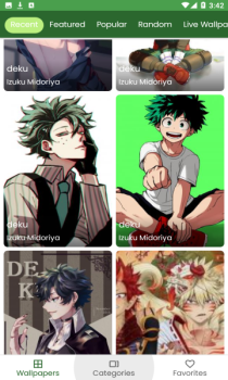 Izuku Midoriya MHA Wallpaper动漫人物壁纸app v101 screenshot 2