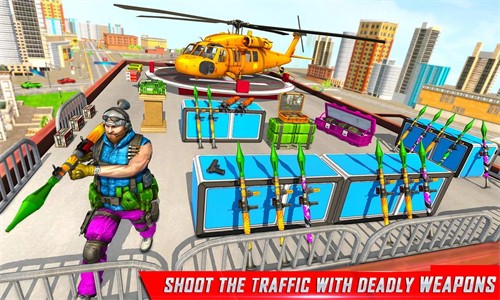 街机汽车射击游戏官方中文版（Traffic Shooter 2023） v1.8 screenshot 2