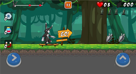 长板兔游戏安卓版（LONGBOARD RABBIT） v1.1 screenshot 2