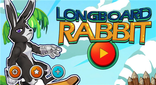 长板兔游戏安卓版（LONGBOARD RABBIT） v1.1 screenshot 1