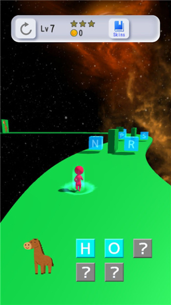 单词空间奔跑游戏中文安卓版（Word Space Run）