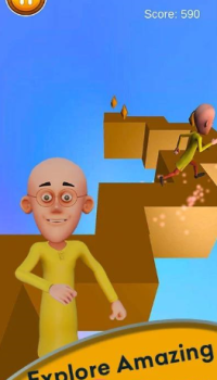 莫图帕特鲁之字形趣味赛游戏安卓版（Motu Patlu Zigzag Fun Race） v1.0.1 screenshot 2