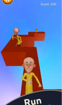 莫图帕特鲁之字形趣味赛游戏安卓版（Motu Patlu Zigzag Fun Race） v1.0.1 screenshot 1