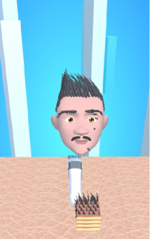 头发剃须刀游戏中文最新版（Hair Shaver Run） v1.0 screenshot 1