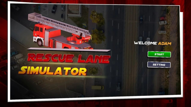 救援车道模拟器游戏中文手机版（Rescue Lane Simulator） v1.0 screenshot 1