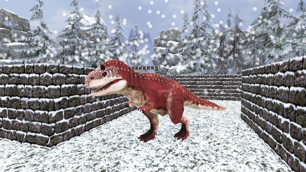 野生恐龙冬季丛林3D游戏安卓版（Wild Dinosaur Winter Jungle 3D） v1.0 screenshot 1