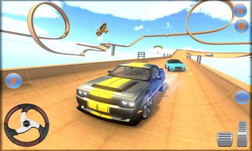 横越特技竞速游戏安卓中文版（RampOver stunts） v1.0 screenshot 1