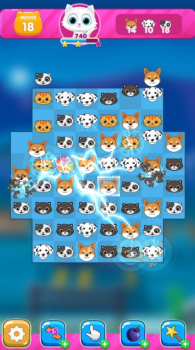 狗猫比赛3游戏安卓版（Dogs Cats Match 3） v1.1 screenshot 2