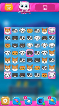 狗猫比赛3游戏安卓版（Dogs Cats Match 3） v1.1 screenshot 1