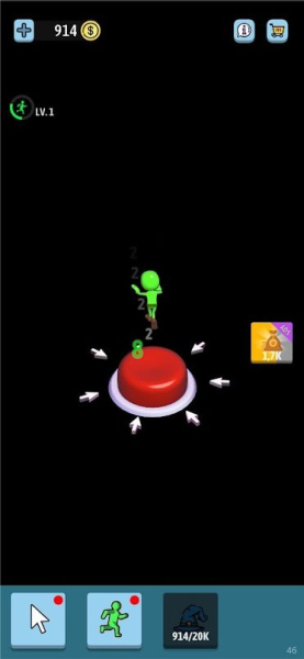 疯狂点击按钮游戏中文版下载（Idle Button）