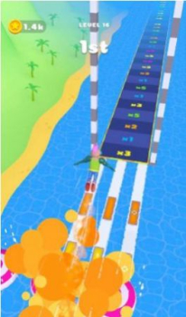 蹦床赛跑游戏官方版（Jumping Estafette） v1.0.0 screenshot 1