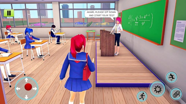 动漫高中女生模拟器3D游戏安卓版 v1.3 screenshot 4