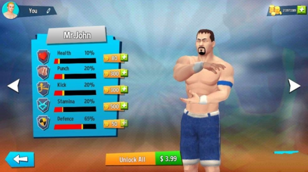 擂台摔跤冠军游戏安卓手机版（Stylized Wrestling） v1.1.7 screenshot 1