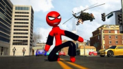 终极蜘蛛火柴人游戏安卓版（Ultimate Spider StickMan Rope Hero Fight） v1.1 screenshot 2