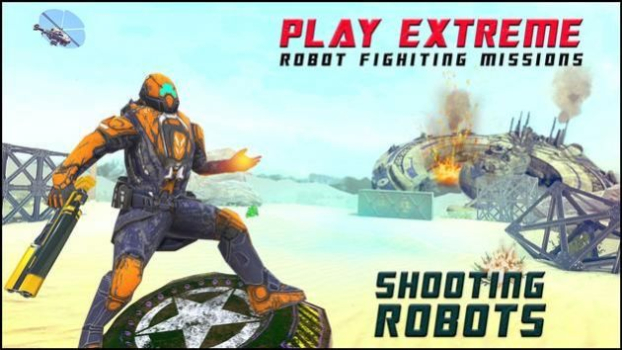 机器人射击离线游戏汉化版（Shooting Robots） v1.0.2 screenshot 1