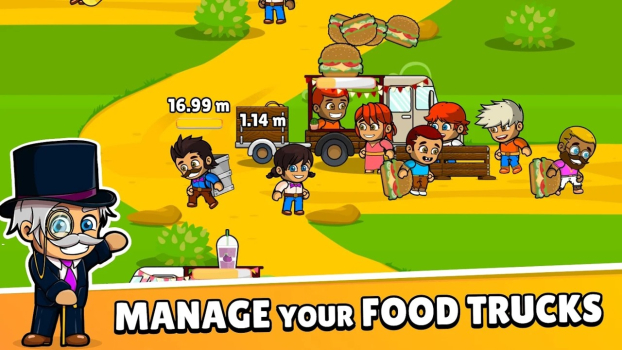 空闲美食帝国大亨游戏安卓版（Foodie Empire） v1.46.0 screenshot 4