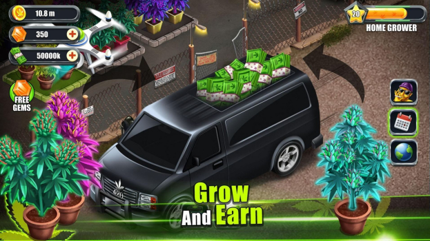 闲置杂草农场游戏安卓手机版（Idle Weed Farm） v1.4 screenshot 1